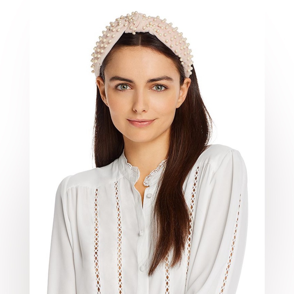Lele Sadoughi Blush Pearl Headband